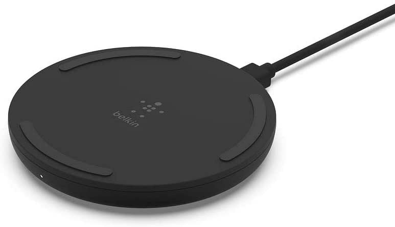 Belkin Boost Charge Wireless Charging Pad 15W (Qi-Certified Wireless Charger for iPhone, AirPods, Samsung, Google and more, AC Adapter Included) - Black