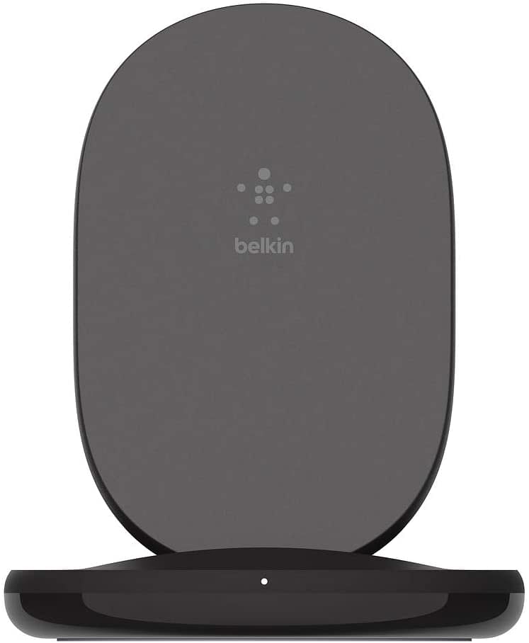 Belkin BoostCharge Wireless Charging Stand 15W (Qi Fast Wireless Charger for iPhone, Samsung, Pixel, more) - Black