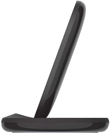 Belkin BoostCharge Wireless Charging Stand 15W (Qi Fast Wireless Charger for iPhone, Samsung, Pixel, more) - Black