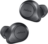 Jabra Elite 85t True Wireless Earbuds Jabra Advanced Active Noise Cancellation with Long Battery Life and Powerful Speakers Wireless Charging Case One Size - Grey