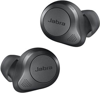 Jabra Elite 85t True Wireless Earbuds Jabra Advanced Active Noise Cancellation with Long Battery Life and Powerful Speakers Wireless Charging Case One Size - Grey