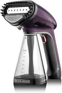 Black+Decker 1500W Handheld Portable Garment Steamer with Auto Shut-Off Purple - HST1500-B5