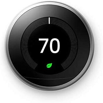 Nest 3rd Generation learning programmable Thermostat Stainless Steel T3007ES