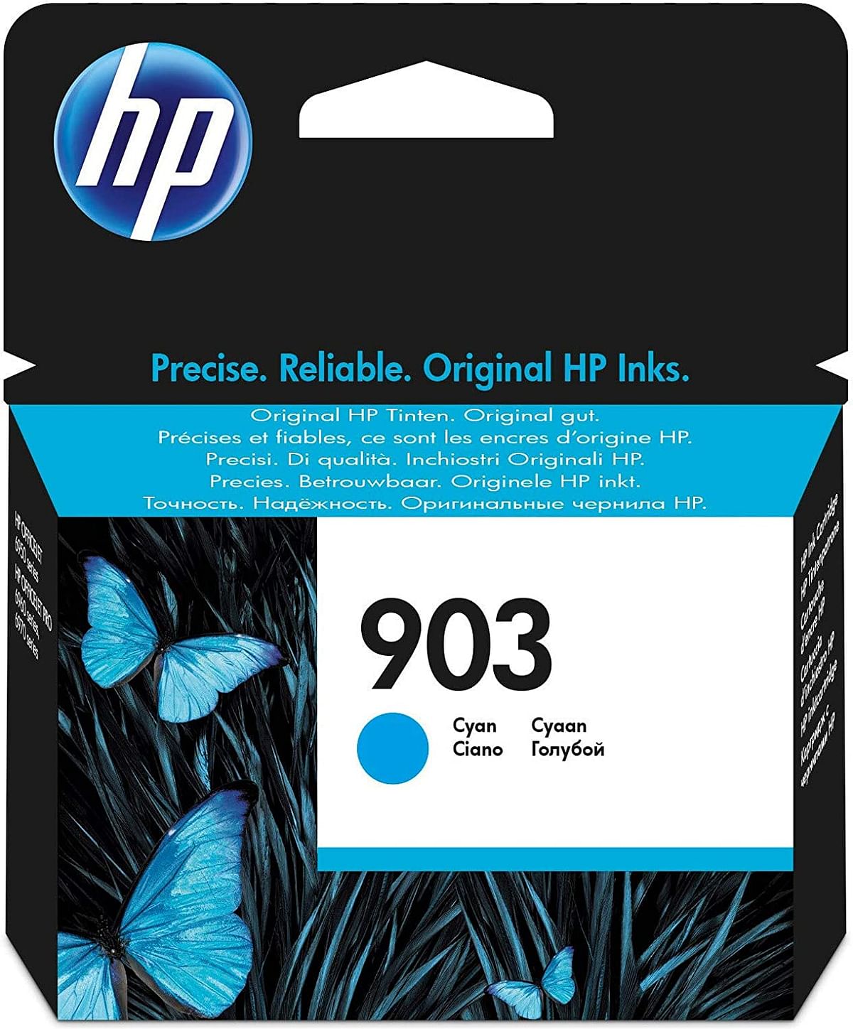 Hp 903 Cyan Original Ink Advantage Cartridge - T6L87Ae