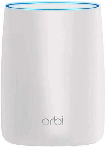 NETGEAR RBK50 Orbi Whole Home Mesh Wi-Fi System Router and Satellite Network Tri-Band AC3000 3.0 Gbps - Circle Parental Controls and Alexa Enabled RBK50-100UKS - White