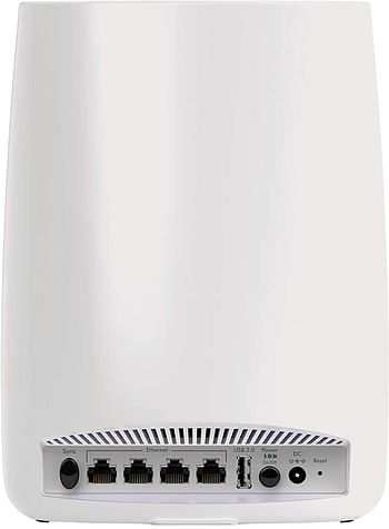 NETGEAR RBK50 Orbi Whole Home Mesh Wi-Fi System Router and Satellite Network Tri-Band AC3000 3.0 Gbps - Circle Parental Controls and Alexa Enabled RBK50-100UKS - White