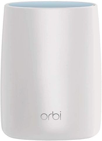 NETGEAR RBK50 Orbi Whole Home Mesh Wi-Fi System Router and Satellite Network Tri-Band AC3000 3.0 Gbps - Circle Parental Controls and Alexa Enabled RBK50-100UKS - White