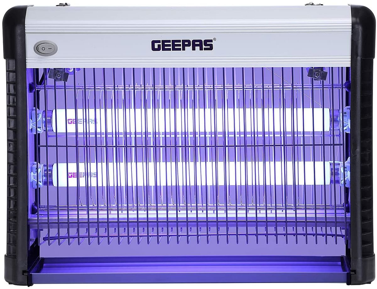 Geepas Fly and Insect Killer | Powerful Fly Zapper 20W UV Light | Professional Electric Bug Zapper, Insect Killer, Fly Killer, Wasp Killer | Insect Killing Mesh Grid, with Detachable Hang| 2 Year Warr