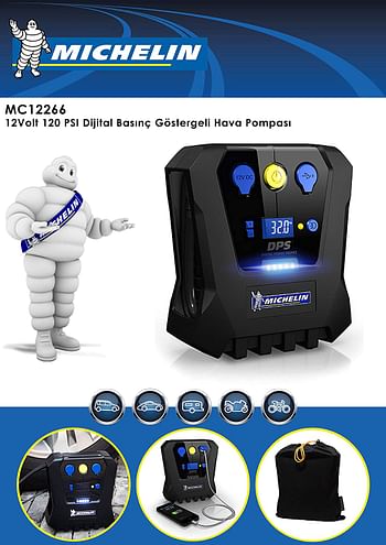 12266 Michelin 12V High Power Rapid Inflator