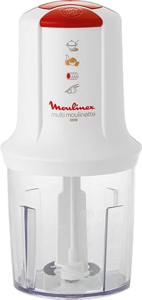 MOULINEX Multi Moulinette 500 ml Chopper 400 Watt Plastic Glass AT711161 - White