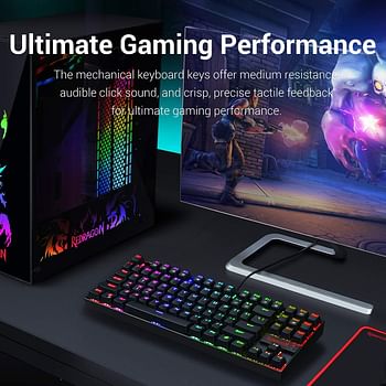 Redragon Redragon K552-RGB KUMARA RGB LED Backlit Mechanical Gaming Keyboard (Black)