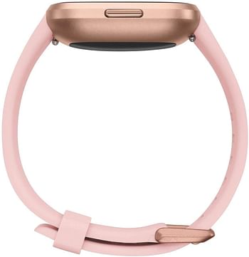 Fitbit Versa 2 (NFC), Health and Fitness Smartwatch with Heart Rate, Music, Sleep and Swim Tracking, One Size (S and L Bands Included) - Petal/Copper Rose Aluminum