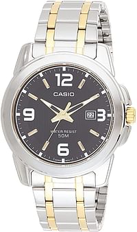 Casio Watch For Men Black Dial Metal Band [MTP-1314SG-1AVDF]