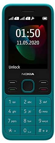 Nokia 150 (2020) Feature Phone, Dual SIM, 2.4" Display, Camera, FM Radio, MP3 Player, expandable MicroSD up to 32GB - Cyan