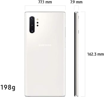 Samsung Galaxy Note 10+ Dual SIM 256GB 12GB RAM 4G LTE  - Aura White