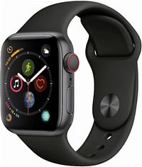 Apple watch Series 4, 40mm GPS Space Grey Aluminium Case with Black Sport Band