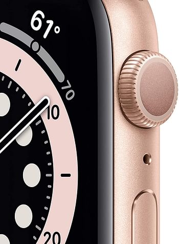 Apple Watch Series 6 (40mm, GPS + Cellular) Gold Aluminum Case with Pink Sand Sport Band