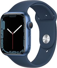 Apple Watch Series 7 GPS Blue Aluminum Case with Abyss 45mm - Blue