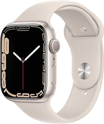 Apple Watch Series 7 (45mm, GPS) Midnight Aluminum Case with Midnight Sport Band