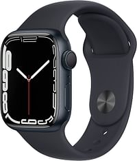 Apple Watch Series 7 (45mm, GPS) Midnight Aluminum Case with Midnight Sport Band