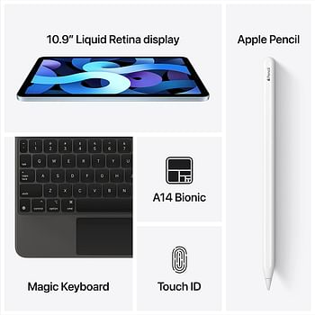 Apple iPad Air (10.9-inch, Wi-Fi, 64GB) - Silver 2020  (4th Generation)