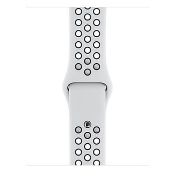 Apple Watch Nike Series 5 (44mm, GPS)- Silver Aluminum Case with Pure Platinum Black Nike Sport Band