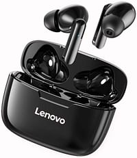 Lenovo XT90 Wireless Headphones, HD Stereo Headphones, Bluetooth 5.0 Touch Control Headphones, With Microphone, 300 MAh - Black