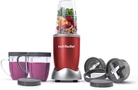 Nutribullet 600 Watts, 12 Piece Set, Multi-Function High-Speed Blender, Mixer System with Nutrient Extractor, Smoothie Maker, Red