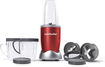 NutriBullet Food Blender Multi-Function High-Speed Blender Mixer System With Nutrient Extractor 9 piece NBR-1212R - Red