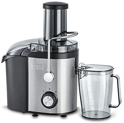 Black+Decker 800W 1.7L Stainles Steel XL Juicer Extractor with Juice Collector , Silver/Black - JE800-B5