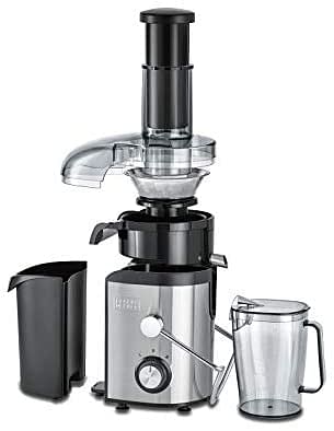 Black+Decker 800W 1.7L Stainles Steel XL Juicer Extractor with Juice Collector , Silver/Black - JE800-B5