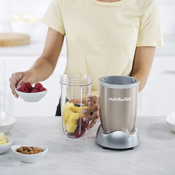 Nutribullet 900 Watts, 9 Piece Set, Multi-Function High Speed Blender, Mixer System with Nutrient Extractor, Smoothie Maker, Copper Gold