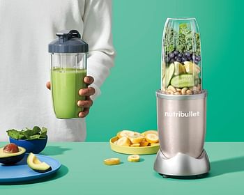 Nutribullet 900 Watts, 9 Piece Set, Multi-Function High Speed Blender, Mixer System with Nutrient Extractor, Smoothie Maker, Copper Gold