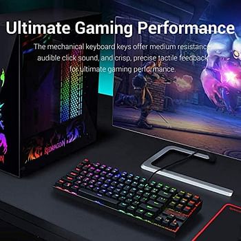 Redragon Redragon K552-RGB KUMARA RGB LED Backlit Mechanical Gaming Keyboard (Black)