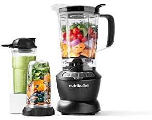 Nutribullet Full Size Blender + Combo 1000 Watts, 7 Piece Set, Multi-Function High Speed Blender, Mixer System with Nutrient Extractor, Smoothie Maker, Dark Grey