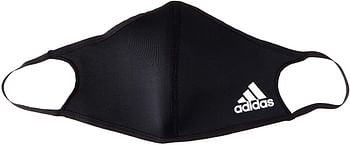 adidas Face Cover Large, Black (Pack of 3)/L/Black