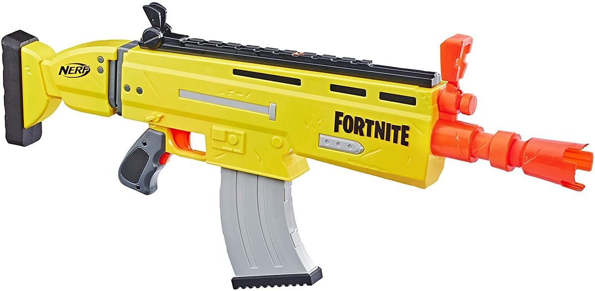 Nerf Fortnite AR-L Elite Dart Blaster, Motorized Toy Blaster, 20 Official Fortnite Elite Darts, Toys for Kids, Teens & Adults, Outdoor Toys, Toys for Boys and Girls Ages 8 years old and Up