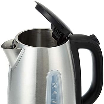 Black Decker 1.7 Litre Concealed Coil Stainless Steel Kettle, Silver - JC450-B5