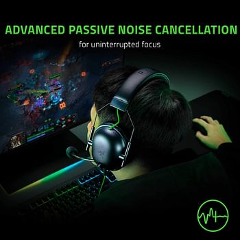 Razer BlackShark V2 X Gaming Headset, 7.1 Surround Sound Capable, 50mm Drivers, Memory Foam Cushion, for PC, PS4, Nintendo Switch, 3.5mm Headphone Jack - Classic Black - RZ04-03240100-R3M1