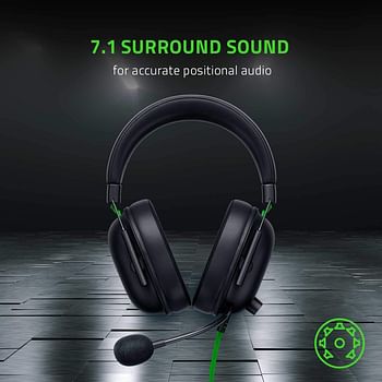 Razer BlackShark V2 X Gaming Headset, 7.1 Surround Sound Capable, 50mm Drivers, Memory Foam Cushion, for PC, PS4, Nintendo Switch, 3.5mm Headphone Jack - Classic Black - RZ04-03240100-R3M1