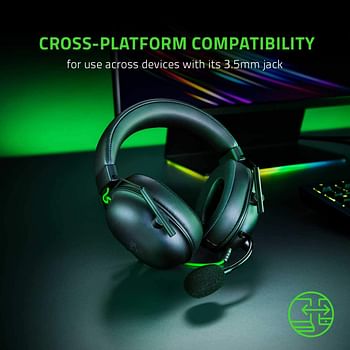 Razer BlackShark V2 X Gaming Headset, 7.1 Surround Sound Capable, 50mm Drivers, Memory Foam Cushion, for PC, PS4, Nintendo Switch, 3.5mm Headphone Jack - Classic Black - RZ04-03240100-R3M1