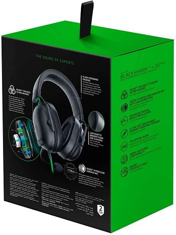 Razer BlackShark V2 X Gaming Headset, 7.1 Surround Sound Capable, 50mm Drivers, Memory Foam Cushion, for PC, PS4, Nintendo Switch, 3.5mm Headphone Jack - Classic Black - RZ04-03240100-R3M1