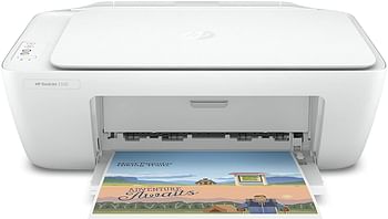 HP DeskJet 2320 All-in-One Printer, USB Plug and Print, scan, and copy -white