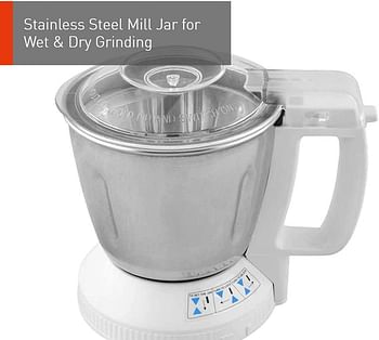 Panasonic Super Mixer Grinder, 1000W, MX-AC400, Black, 3 Stainless Steel Jars, 1 Juicer Jar