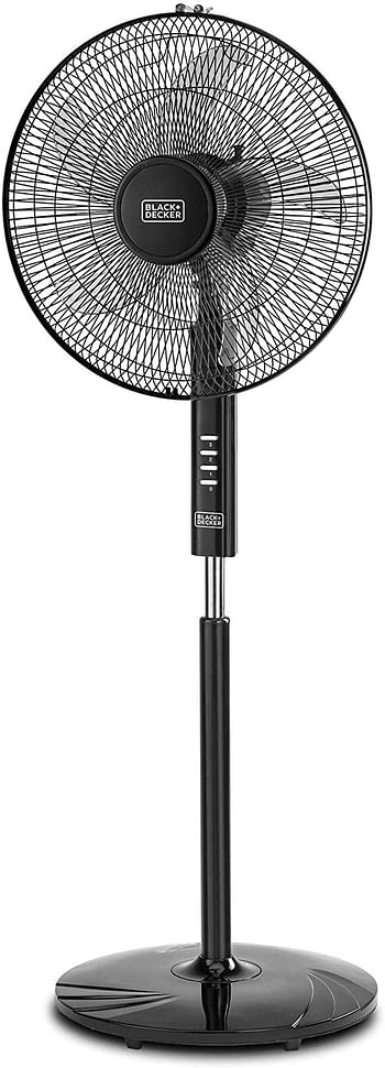 Black+Decker 16 Inch Pedestal Stand Fan - FS1620-B5 - Black