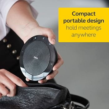 Jabra Speak 510 Speaker Phone – Portable Conference Speaker with USB and Bluetooth – Connect with Laptops, Smartphones and Tablets