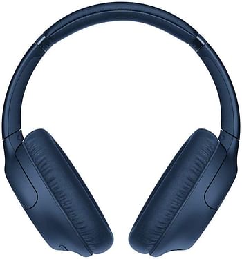 Sony WH-CH710N Noise Cancelling Wireless Headphones : Bluetooth Over The Ear Headset with Mic for Phone-Call, 35 Hours Battery Life, Quick Charge and Google Assitant - Blue