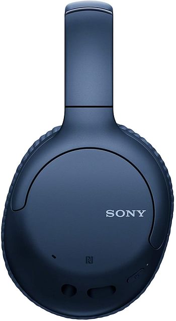 Sony WH-CH710N Noise Cancelling Wireless Headphones : Bluetooth Over The Ear Headset with Mic for Phone-Call, 35 Hours Battery Life, Quick Charge and Google Assitant - Blue