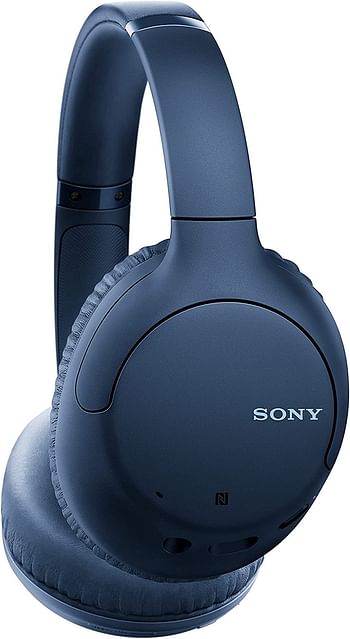 Sony WH-CH710N Noise Cancelling Wireless Headphones : Bluetooth Over The Ear Headset with Mic for Phone-Call, 35 Hours Battery Life, Quick Charge and Google Assitant - Blue