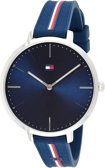 Tommy Hilfiger Women's Navy Dial Navy Silicone Watch - 1782154